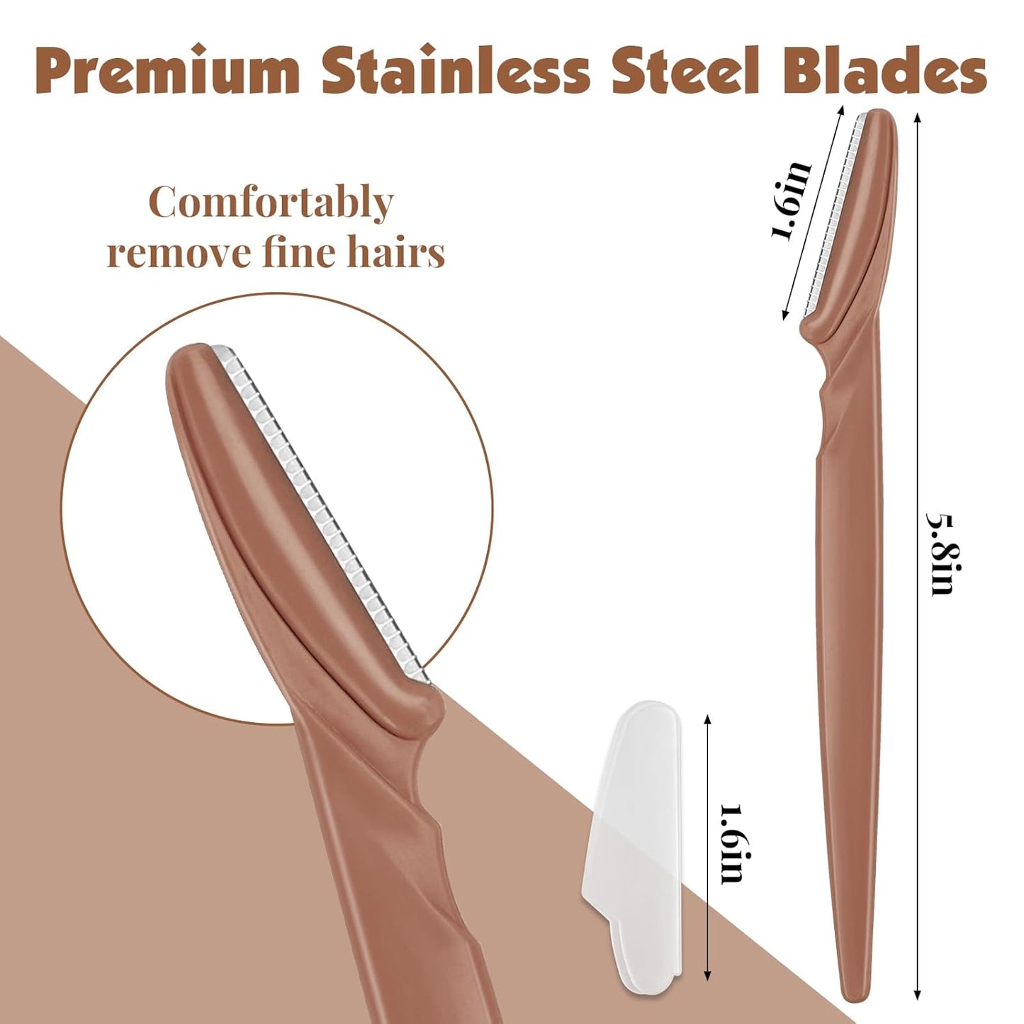 Phyyixs 88 Pcs Terracotta Dermaplaning Tool & Face Razors for Women in Storage Jar – Aesthetic Eyebrow Razor for Women & Men, Precision Face Shaver...